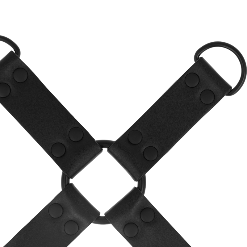 Entrave BDSM Mains et Pieds Cuir Végétalien Hogtie - Intense Fetish