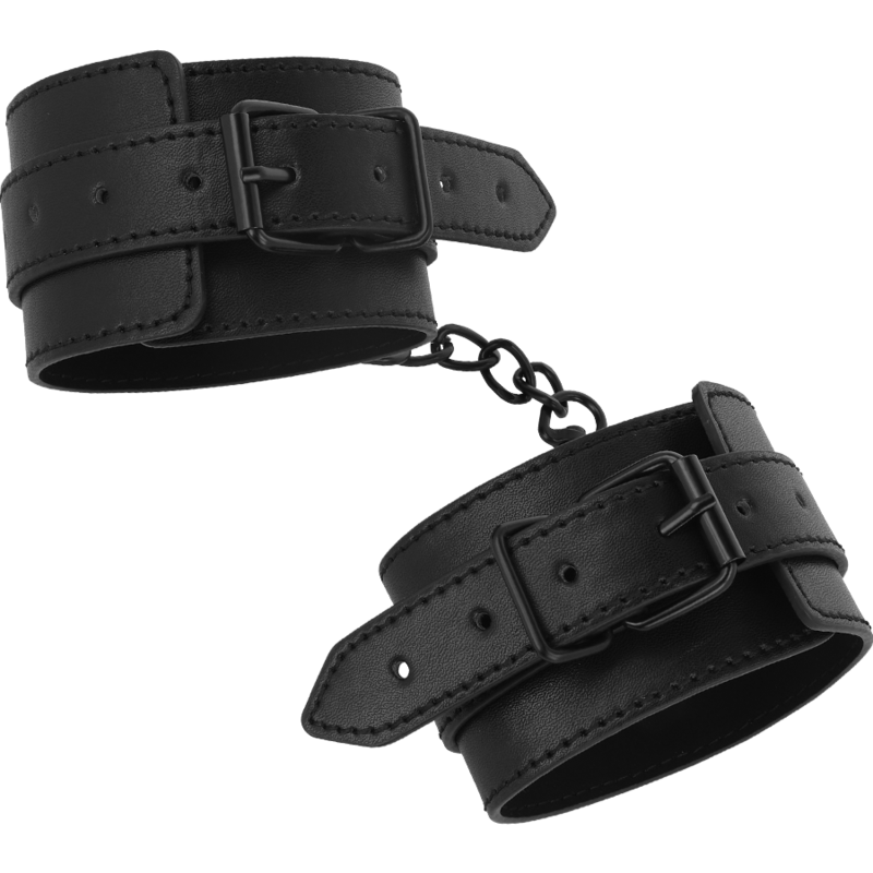 Entraves de Chevilles BDSM Cuir Végétalien Fermeture Sécurisée - Intense