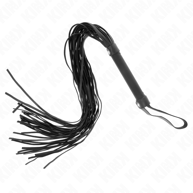 Fouet BDSM Imitation Peau de Mouton 60 cm Poignée Ergonomique - Kink
