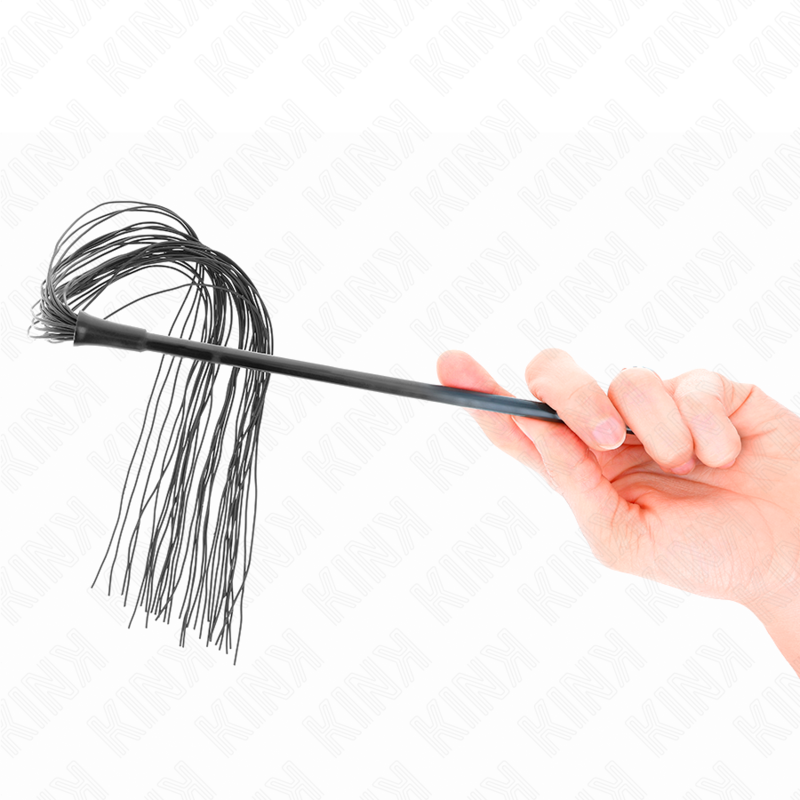 Fouet BDSM Silicone Souple 60 cm Poignée Ergonomique - Kink