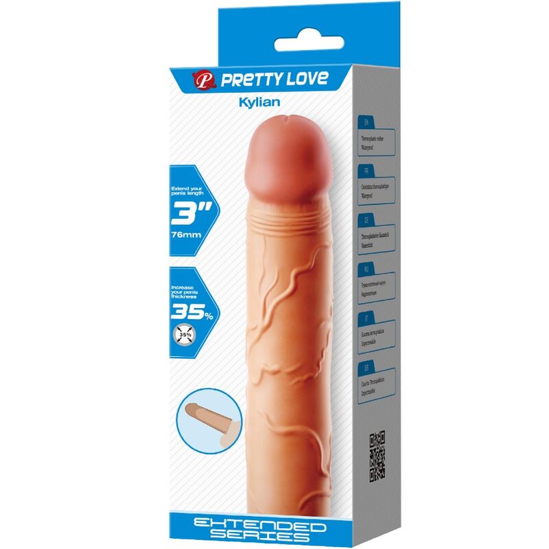 Gaine à Pénis Kylian Texturée Anneau Testicules Silicone - Pretty Love