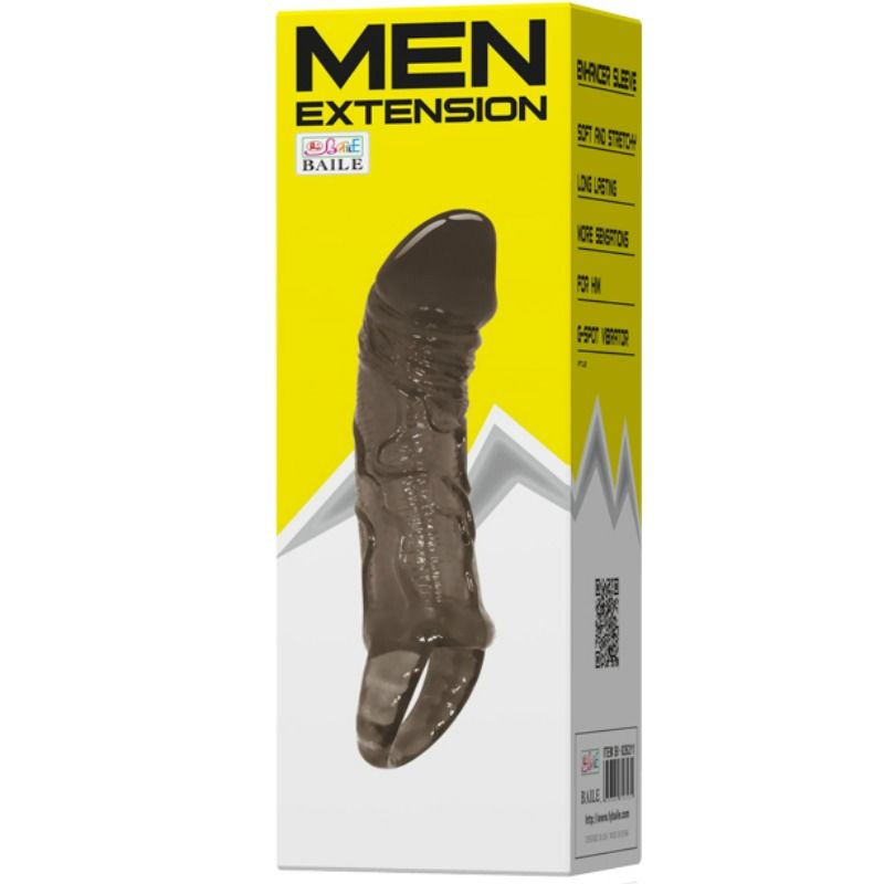 Gaine à Pénis Réaliste Sangle Testicules 11,5 cm TPR - Baile