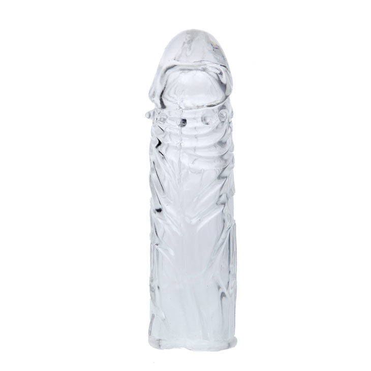 Gaine à Pénis Texturée Nodules Silicone Effet Allongeant 13 cm - Baile