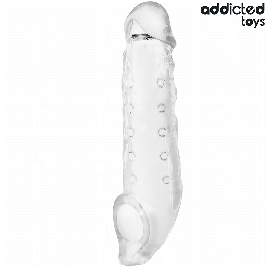 Gaine à Pénis Transparente Extension Longueur et Épaisseur - Addicted Toys