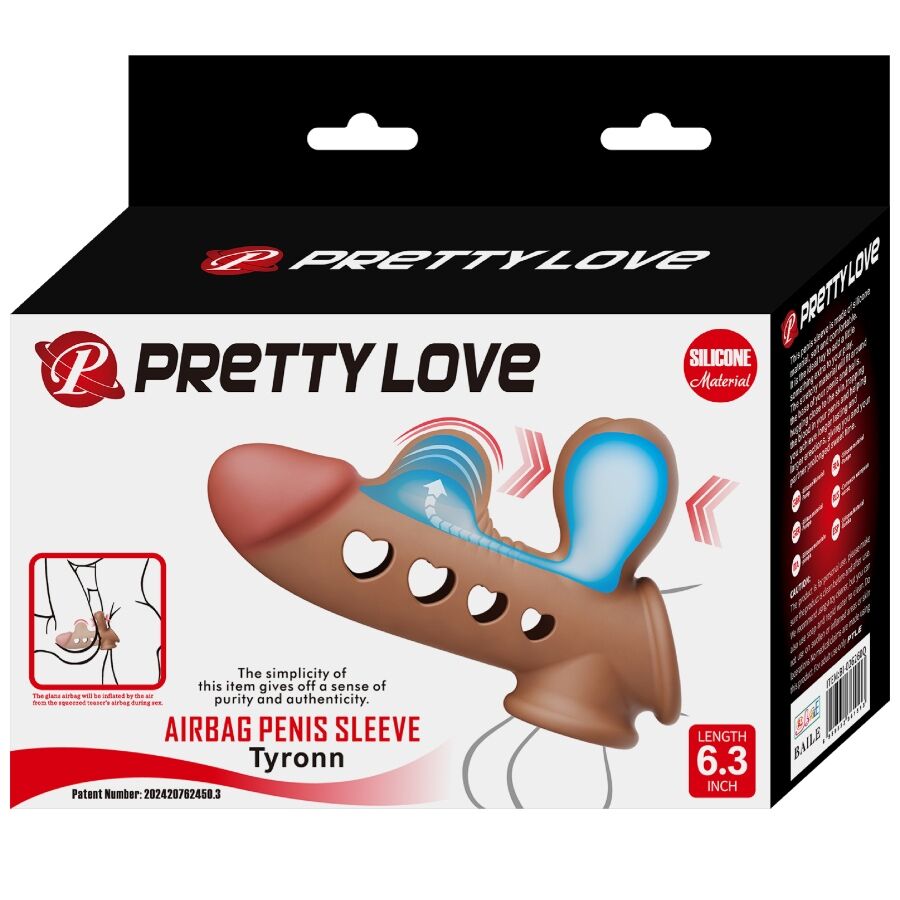 Gaine à Pénis Tyronn Gonflable Airbag Silicone Étanche - Pretty Love