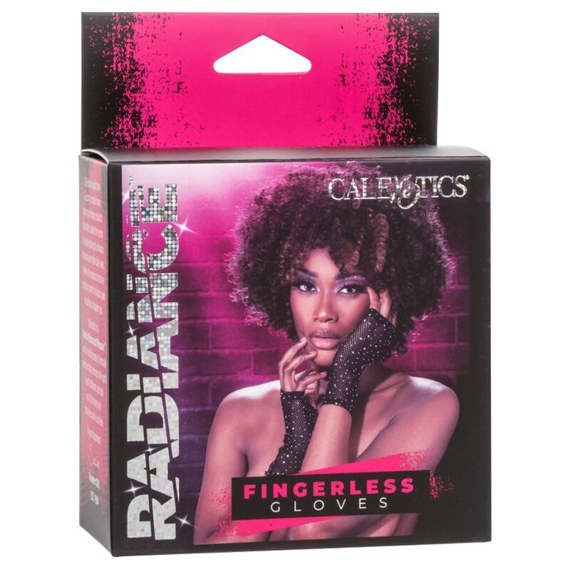 Gants Sans Doigts Radiance Mesh Strass Taille Universelle - CalExotics