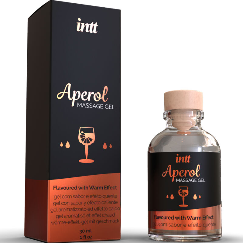 Gel de Massage Comestible Saveurs Gourmandes Effet Chauffant - Intt