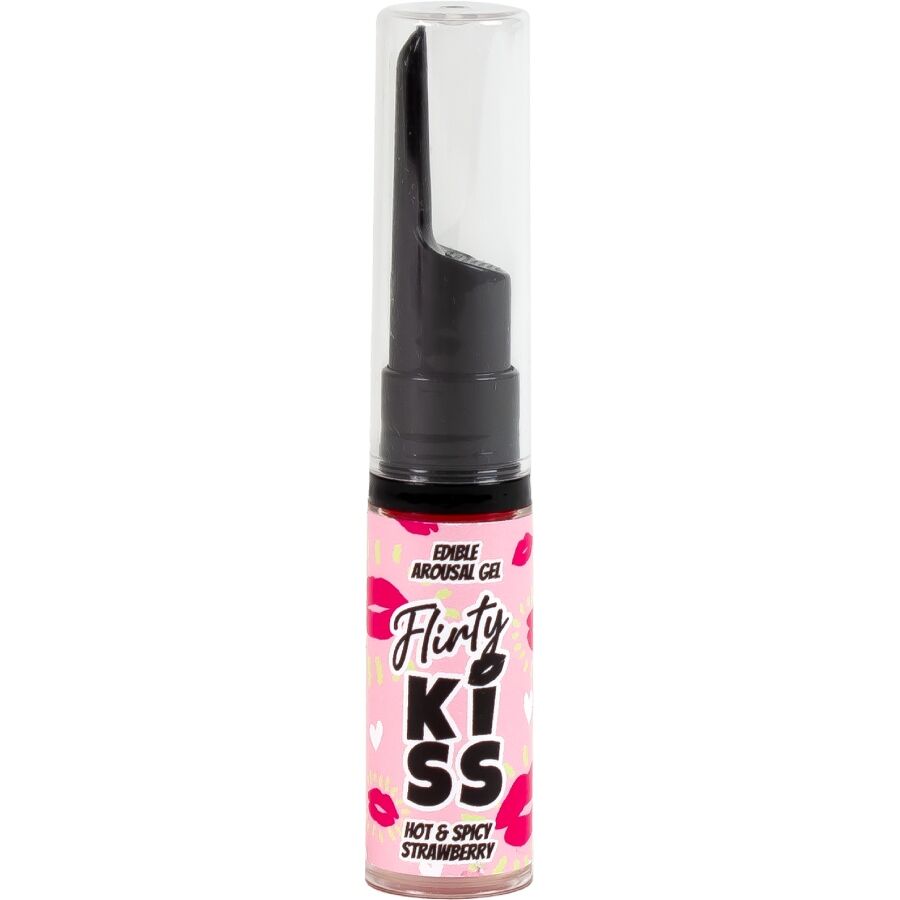 Gels Coquins Flirty Kiss Sexe Oral Fraise & Menthe Comestibles 2 x 8 g - Secretplay