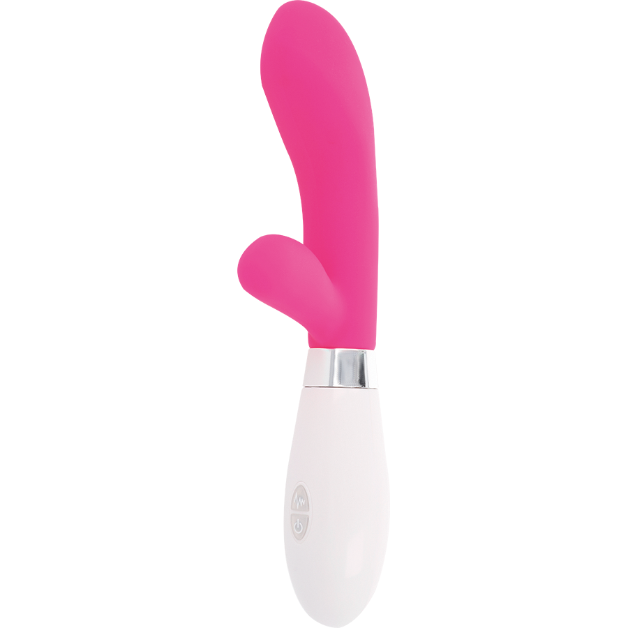 GLOSSY - Vibromasseur Rabbit Jackson - 2 Moteurs 10 Modes Silicone - Glossy LAPIN NOIR