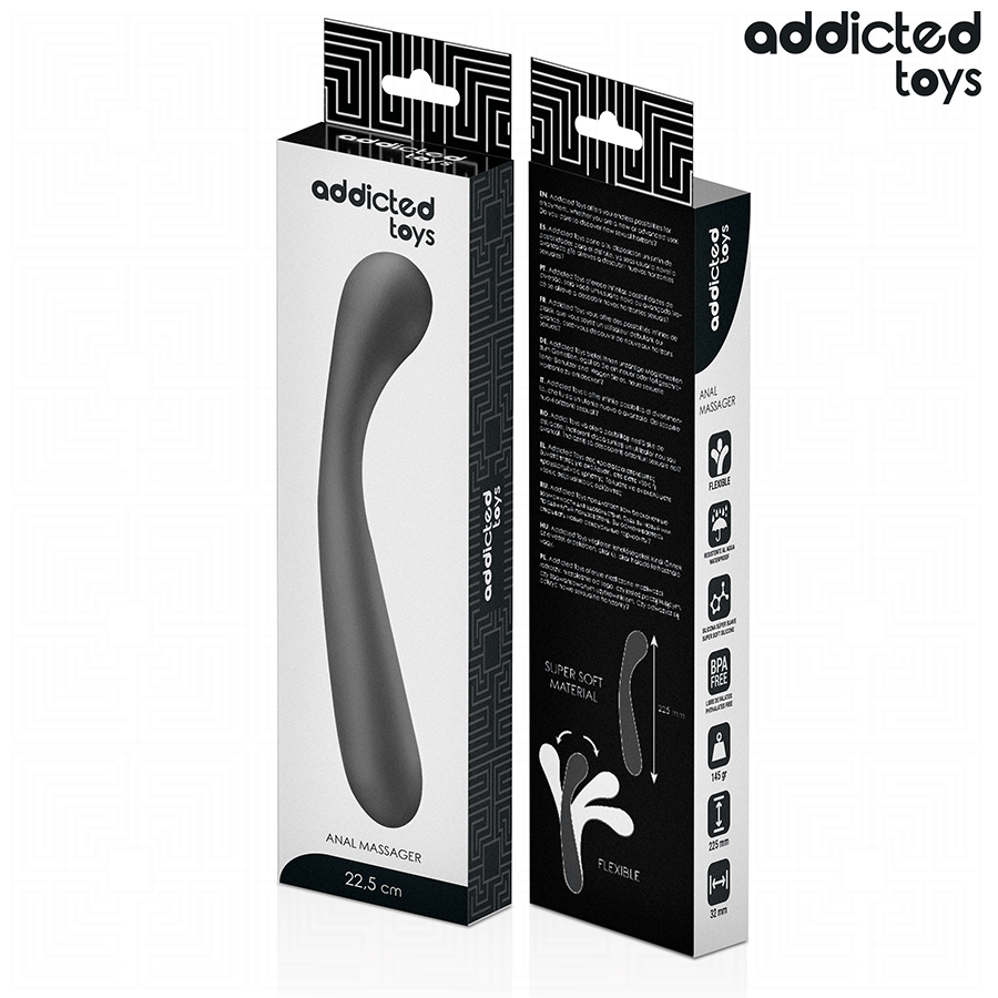 Gode Anal Progressif 22,5 cm Silicone Insertion Profonde - Addicted Toys