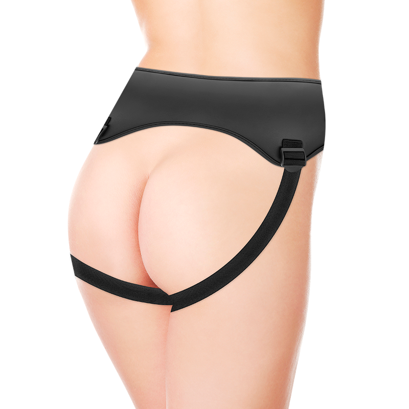 Gode Ceinture Ansel Sangles Vinyle 3 Anneaux Inclus 15,5 cm - Cyber Silicock