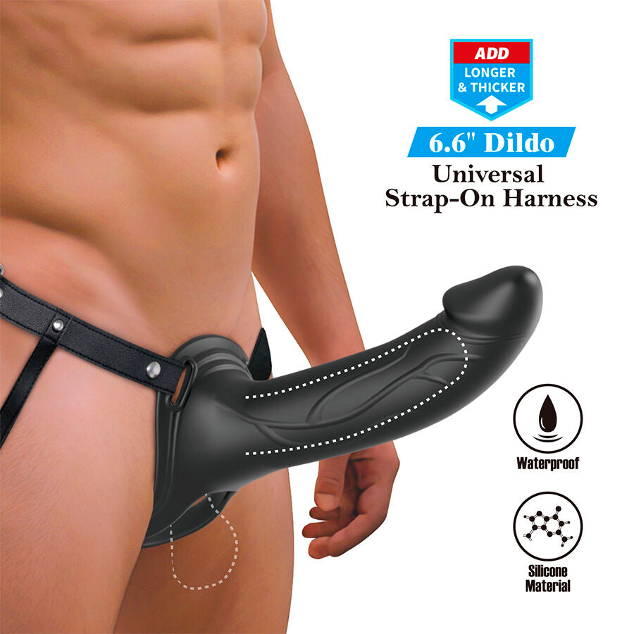 Gode Ceinture Creux Vibrant Landon Silicone Sangles Réglables - Pretty Love