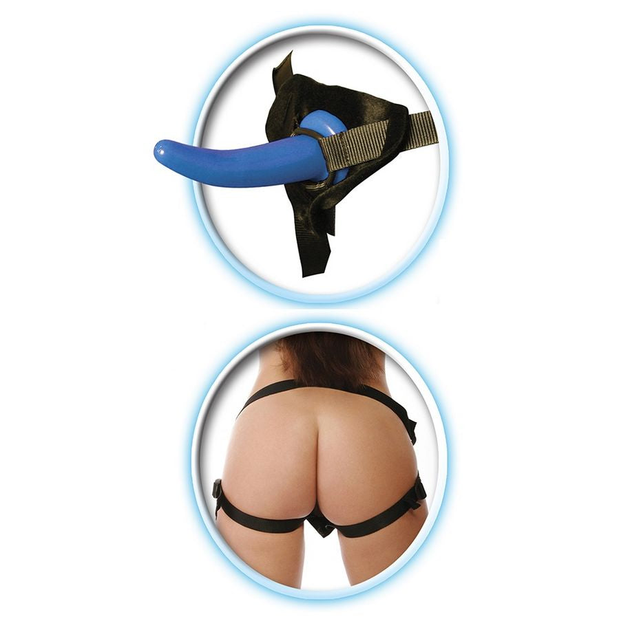 Gode Ceinture Débutant Pour Lui Gode Fin Courbé Sangles Réglables - Fetish Fantasy