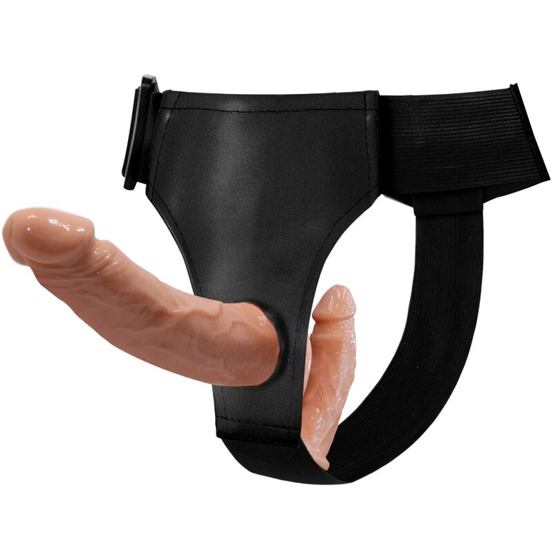 Gode Ceinture Double Ultra Passionnée Harnais Réglable TPR - Baile