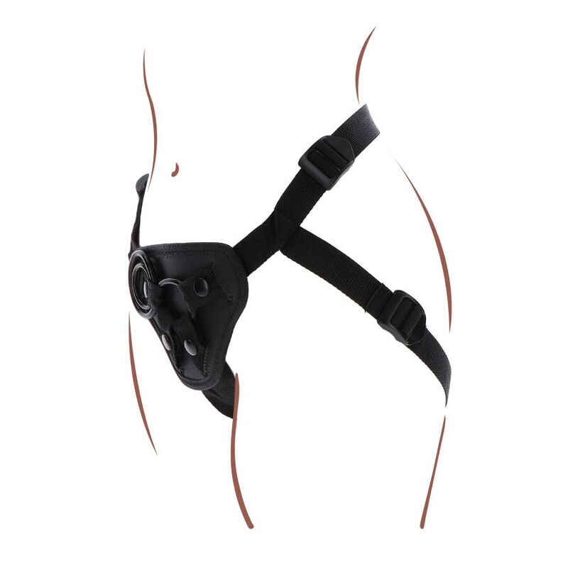 Gode Ceinture Harnais Réglable 3 Anneaux Coussin Rembourré - Get Real