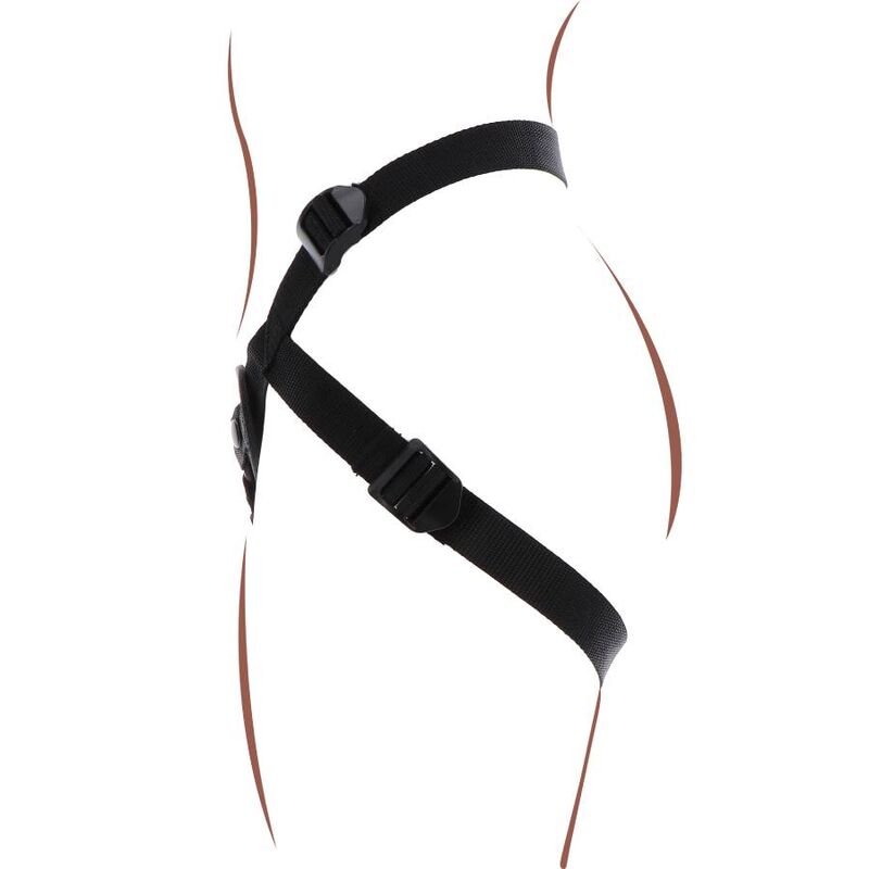 Gode Ceinture Harnais Réglable 3 Anneaux Coussin Rembourré - Get Real
