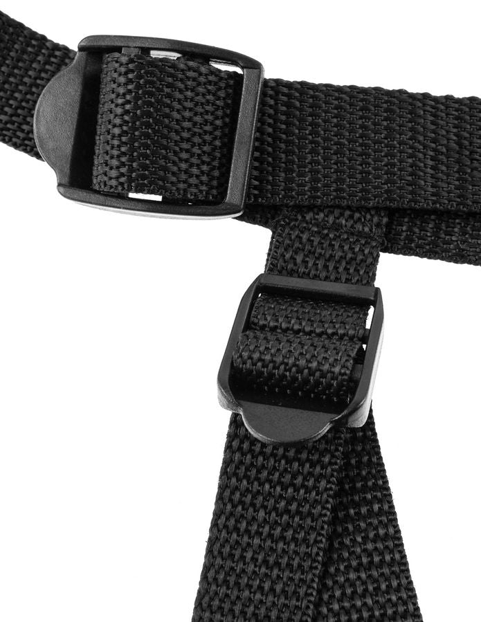 Gode Ceinture Harnais Stay-Put Néoprène Réglable 3 Anneaux - Fetish Fantasy