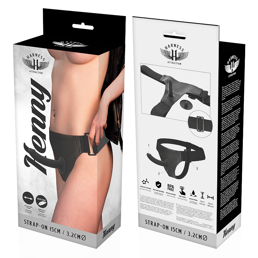 Gode Ceinture Kenny Réaliste Silicone 15 cm Click Harness - Harness Attraction