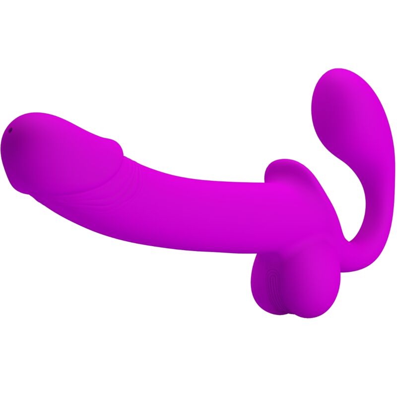 Gode Ceinture Sans Harnais Éjaculateur Kelpie Silicone Double Stimulation - Pretty Love