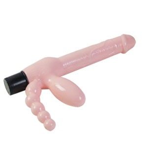 Gode Ceinture Sans Sangle Vibrant avec Stimulation Anale 25,4 cm - Baile