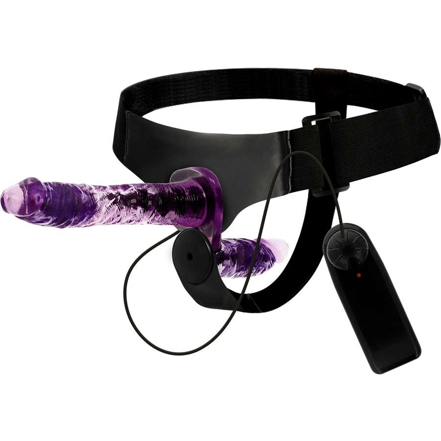 Gode Ceinture Vibrant Double Pénétration Harris 18 cm - Harness Attraction