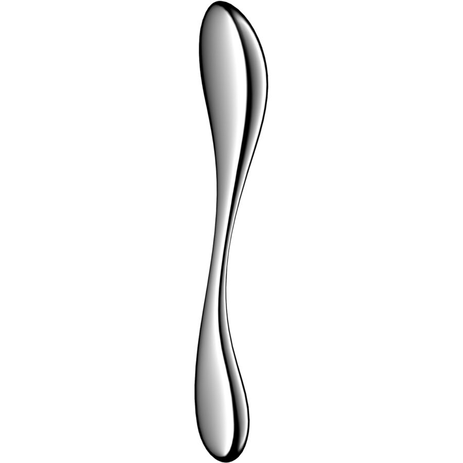Gode Double Acier Inoxydable Star Force 3 Point G Jeux de Température - Satisfyer