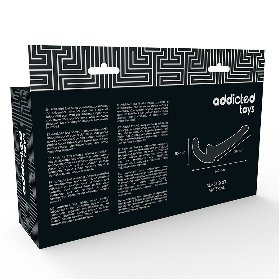 Gode Double Sans Harnais Courbé Point G Silicone Étanche - Addicted Toys