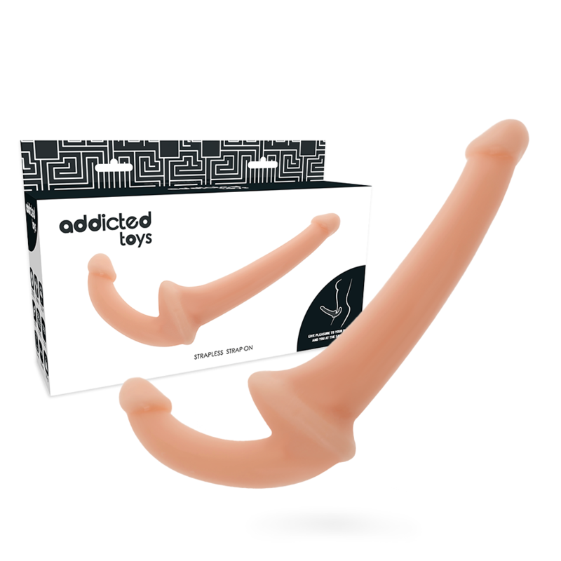 Gode Double Sans Harnais Courbé Point G Silicone Étanche - Addicted Toys