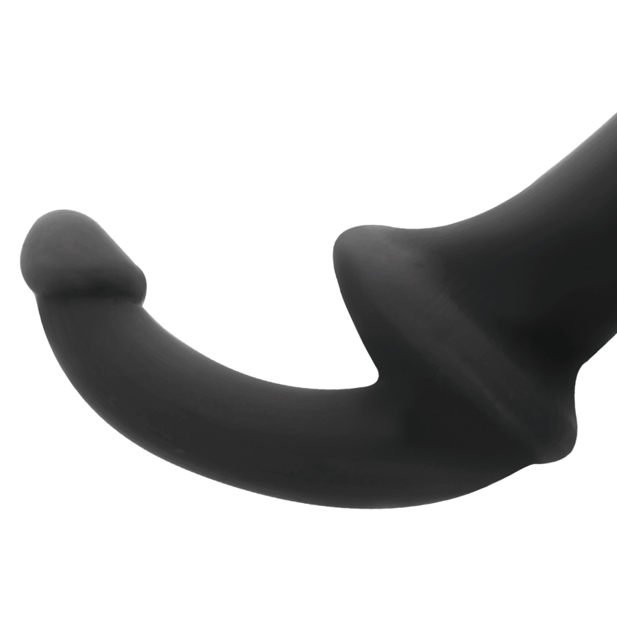 Gode Double Sans Harnais Stimulation Point G Silicone Noir - Addicted Toys