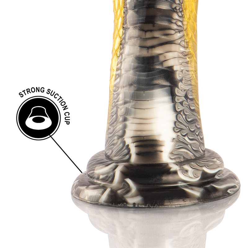 Gode Dragon Drakon Cobra Silicone Texturé 20 cm - Epic Cybersilicock