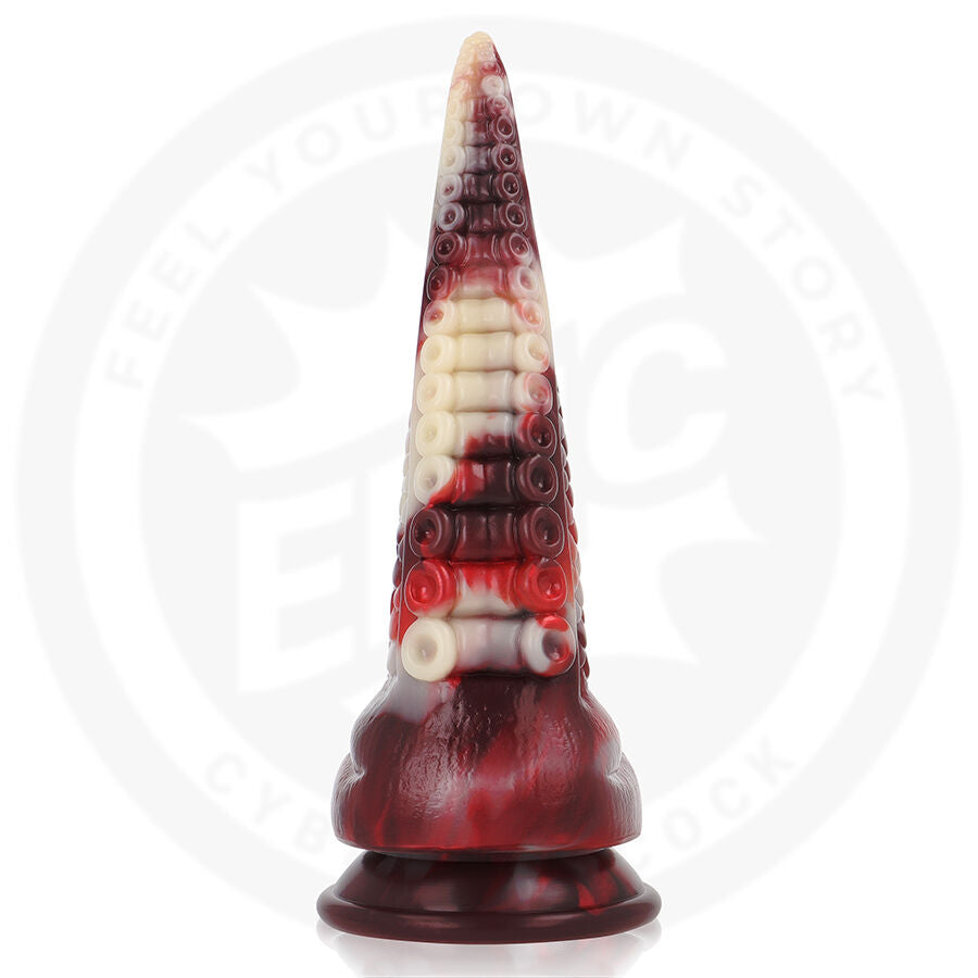 Gode Dragon Draxis Abyssal Shadow Silicone XXL 23,5 cm - Epic Cybersilicock