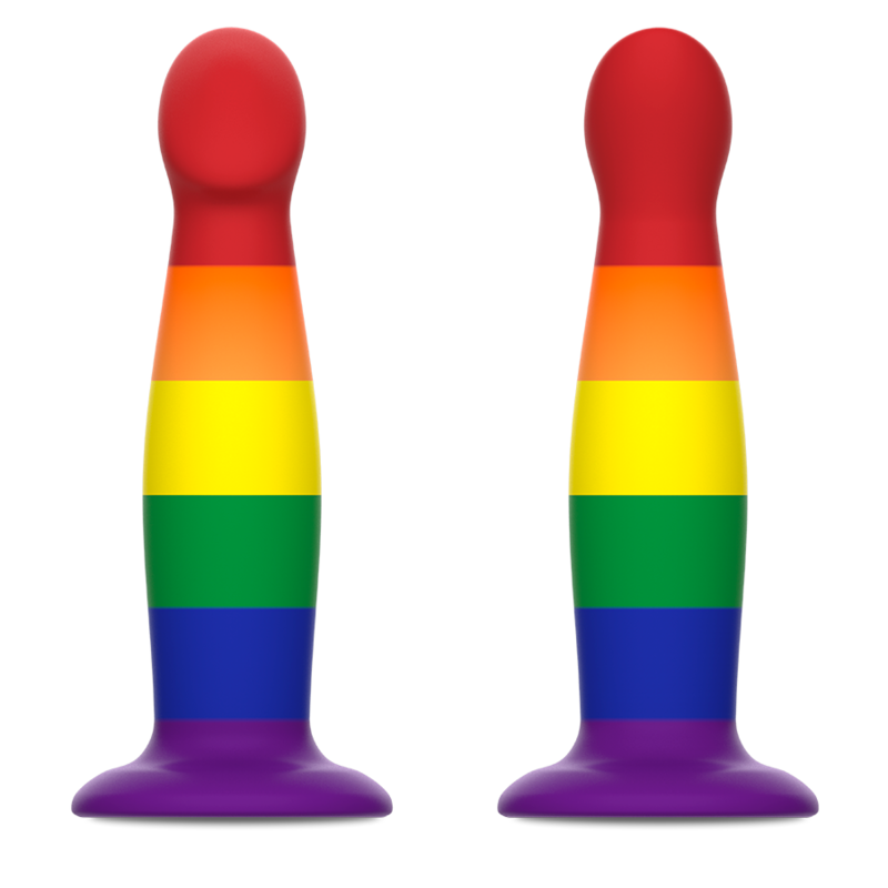 Gode Dragon Garrick Pride Silicone Texturé Base Ventouse - Mythology