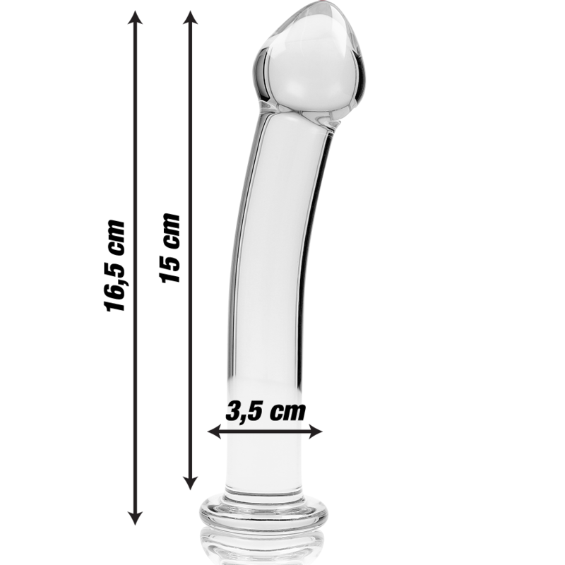 Gode en Verre Borosilicate Nebula Modèle 11 Clair 16 cm Ø 3 cm - Nebula Series By Ibiza
