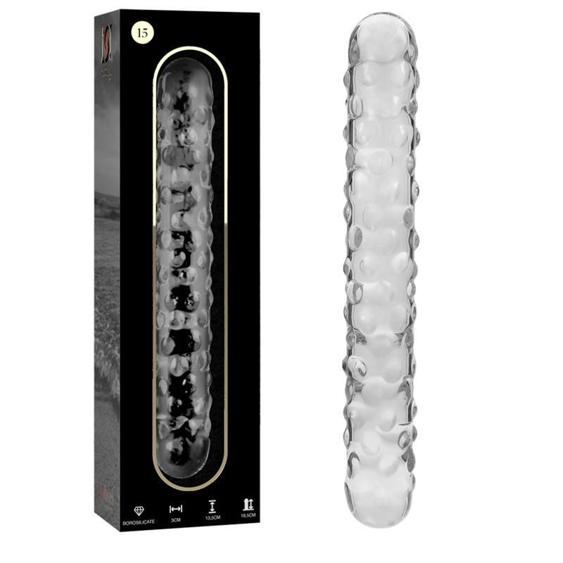 Gode en Verre Borosilicate Nebula Modèle 15 Transparent 18,5 cm