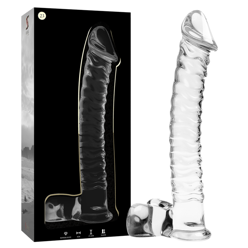 Gode en Verre Borosilicate Nebula Modèle 23 Transparent 21,5 cm - Nebula Series By Ibiza