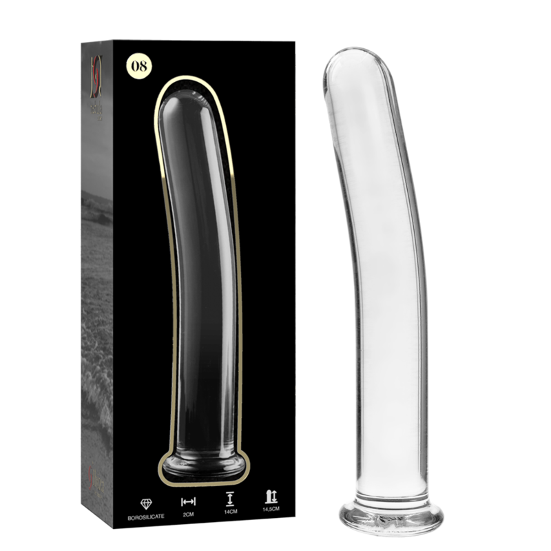 Gode en Verre Borosilicate Nebula Modèle 8 Clair 14,5 cm - Nebula Series By Ibiza
