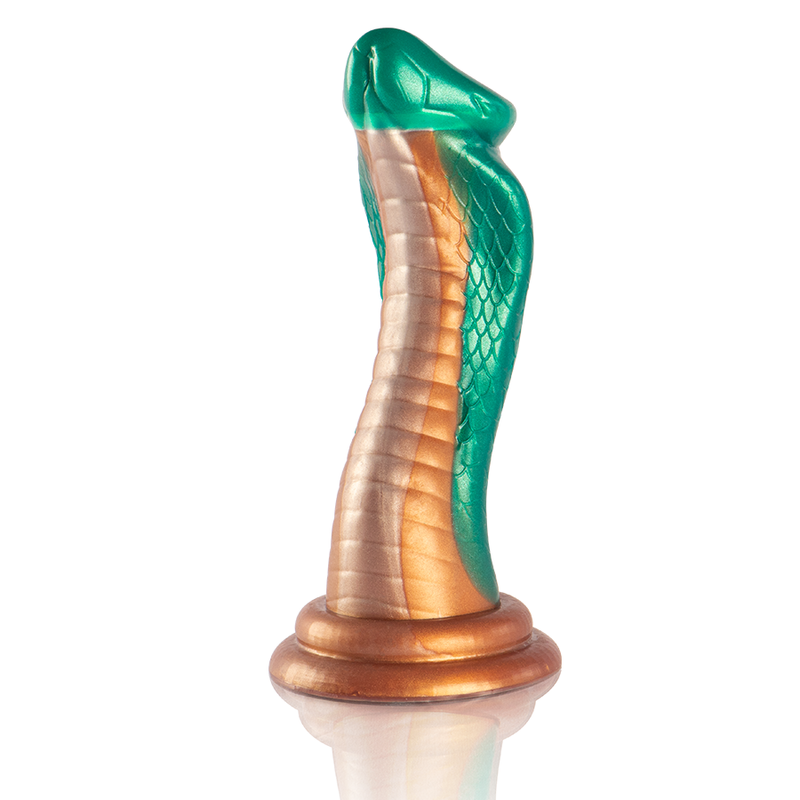 Gode Python Cobra Silicone Texturé Ventouse 20,5 cm - Epic Cybersilicock