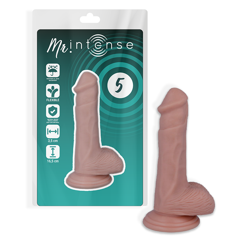 Gode Réaliste Mr Intense Veiné 14,6 cm Texture Naturelle Ventouse