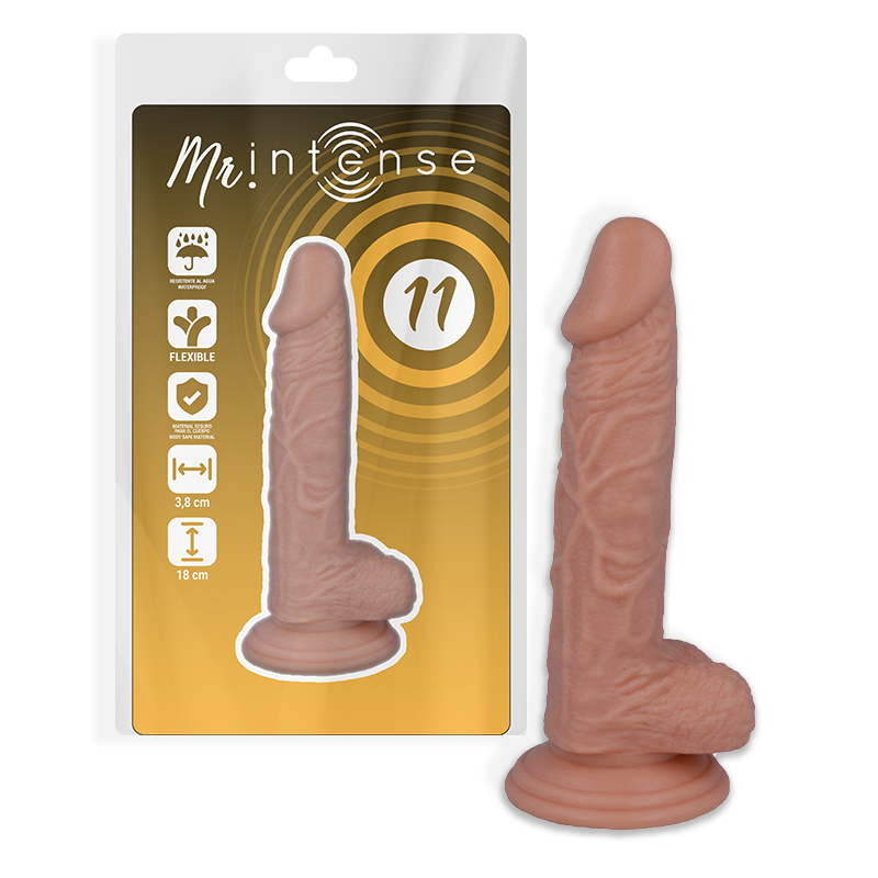 Gode Réaliste Mr Intense Veiné 14,6 cm Texture Naturelle Ventouse