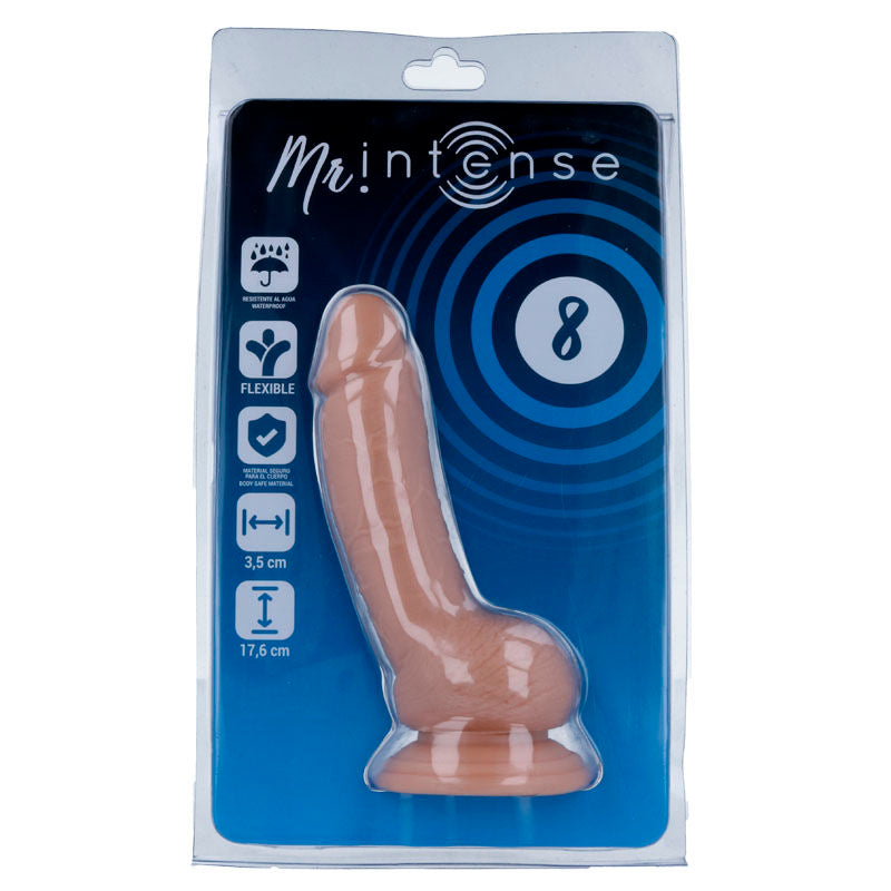Gode Réaliste Mr Intense Veiné 14,6 cm Texture Naturelle Ventouse