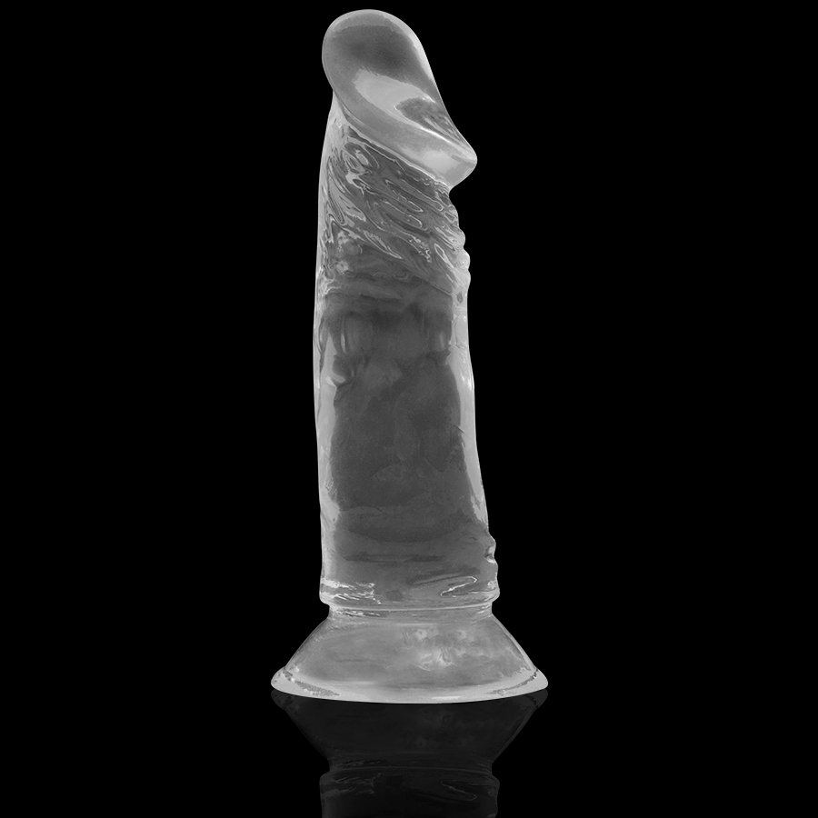 Gode Réaliste Transparent Clear Ventouse 16,5 cm - X Ray