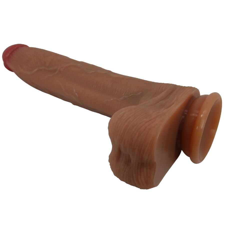 Gode Réaliste Ventouse Adley 28 cm Veiné avec Testicules - Pretty Love
