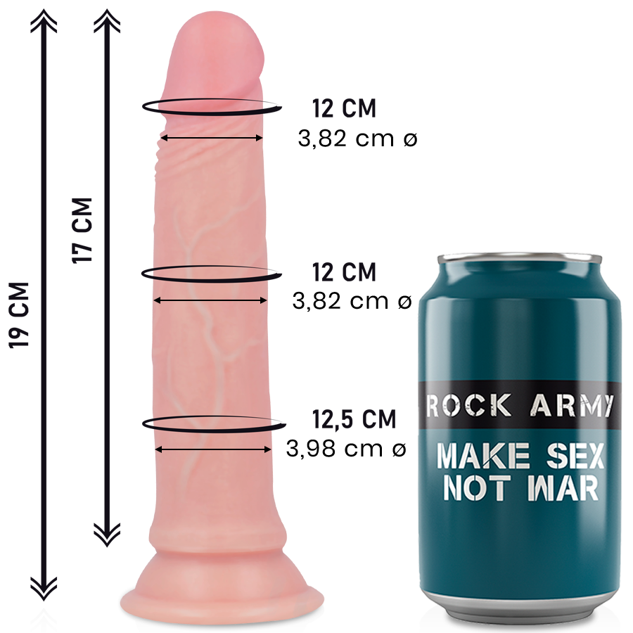 Gode Réaliste Ventouse Avenger Double Densité 19 cm - Rock Army