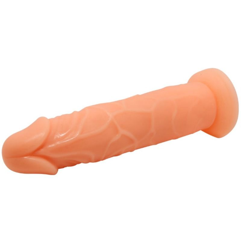 Gode Réaliste Ventouse Vive Veiné 19,8 cm Compatible Harnais - Baile