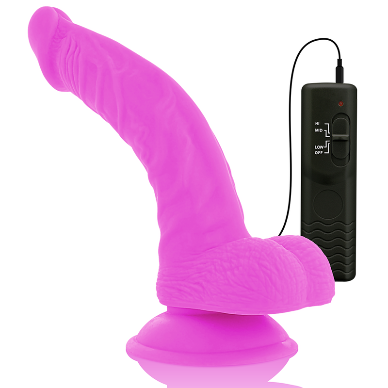 Gode Ventouse Vibrant Flexible Télécommande - TPE Souple - Diversia