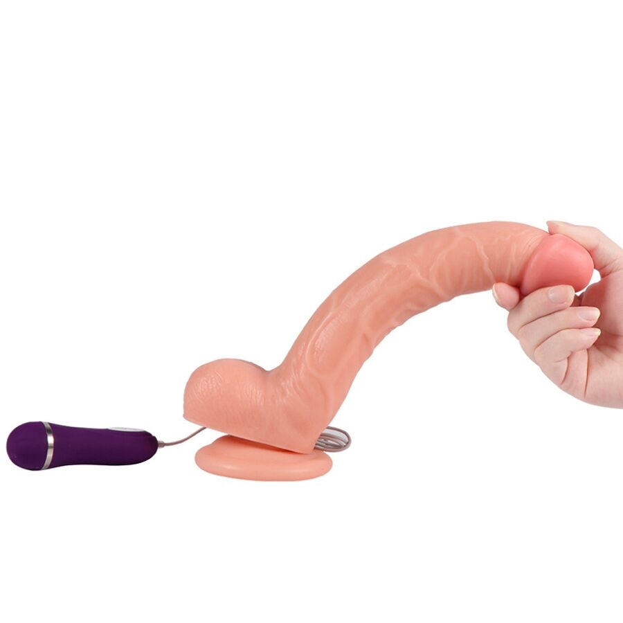 Gode Vibrant Optimus Télécommande Réaliste IPX7 28 cm - Shequ