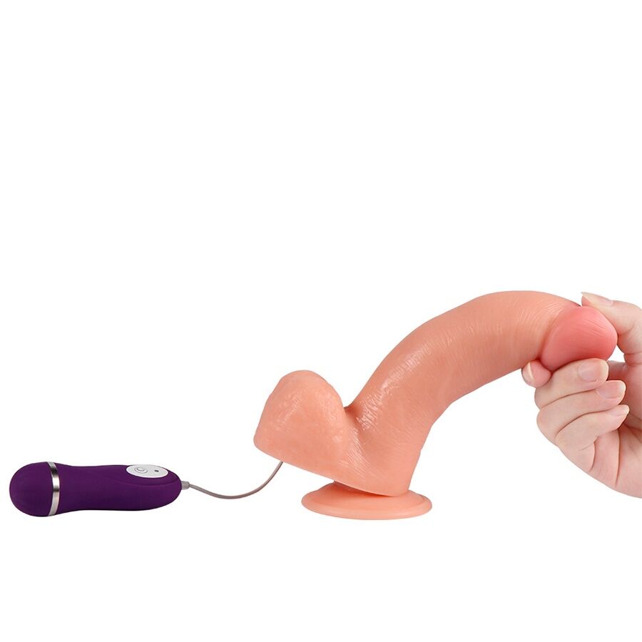 Gode Vibrant Phantom Télécommandé Réaliste IPX7 20 cm - Shequ