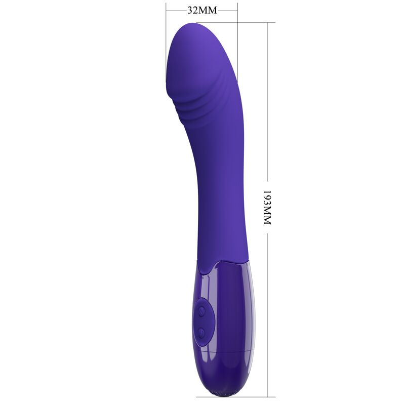 Gode Vibrant Point G Elemental Youth Silicone 30 Modes Rechargeable - Pretty Love