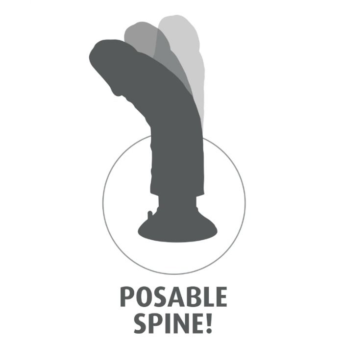 Gode Vibrant Réaliste avec Testicules Ventouse 23 cm Noir - King Cock