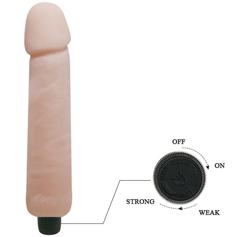 Gode Vibrant Réaliste Love Companion 25 cm Multivitesses TPR - Baile